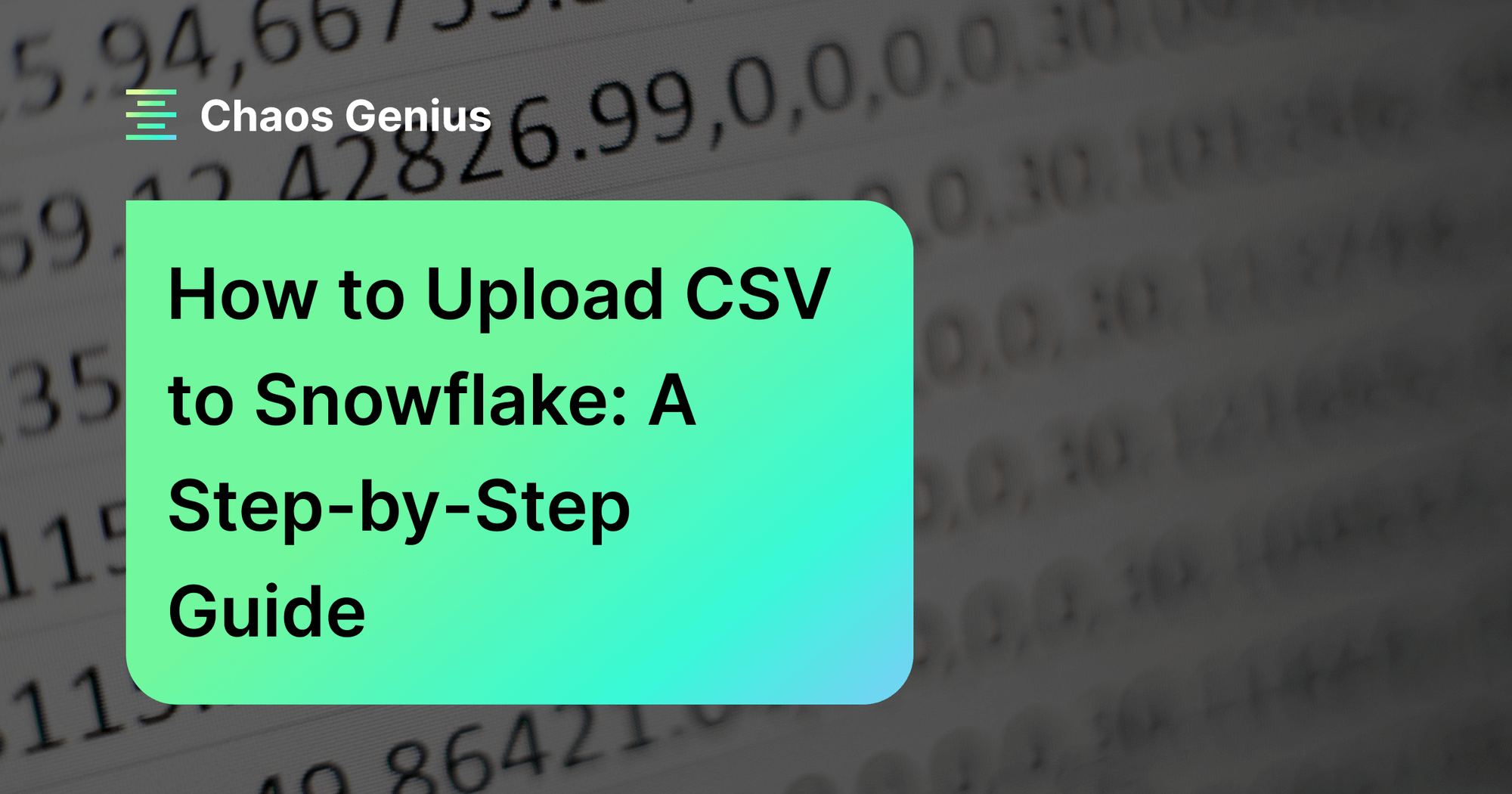 Snowflake Copy Into Csv Example