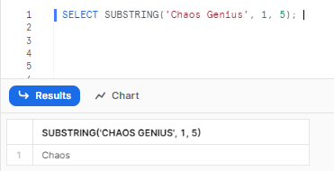 Slicing a string using Snowflake SUBSTRING - snowflake substr