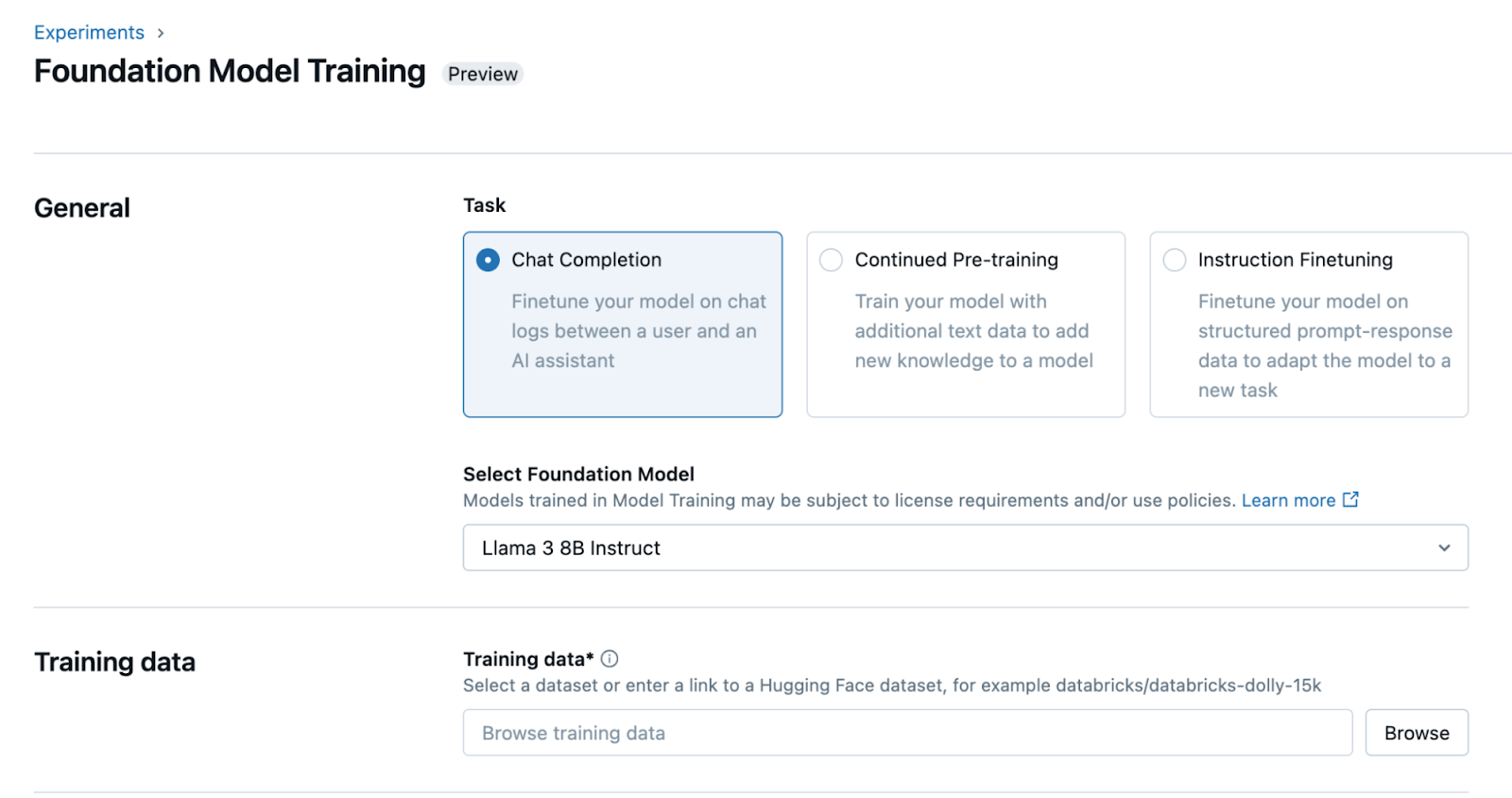 Mosaic AI Model Training and Fine Tuning - Databricks Data and AI Summit