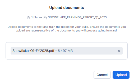 Uploading Documents to Test and Train Model for Build - Document AI - Snowflake Document AI - Snowflake Cortex - Snowflake AI - Snowflake Arctic - AI document processing - Unstructured Data - Unstructured Data Processing - Snowflake Stage - Snowflake Internal Stage - Snowflake Task - Snowflake Stream