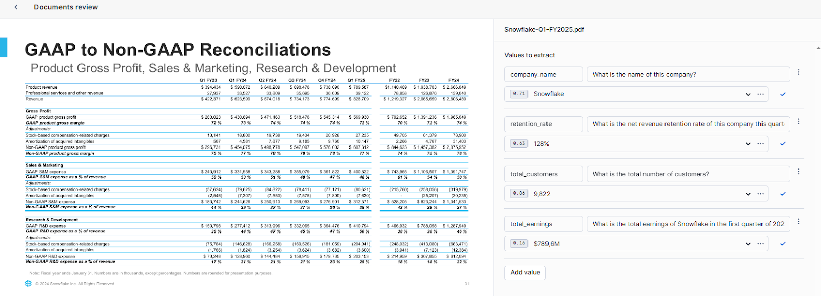 Entering a Value Name and a Question in Natural Language for Snowflake Document AI to Extract - Document AI - Snowflake Document AI - Snowflake Cortex - Snowflake AI - Snowflake Arctic - AI document processing - Unstructured Data - Unstructured Data Processing - Snowflake Stage - Snowflake Internal Stage - Snowflake Task - Snowflake Stream