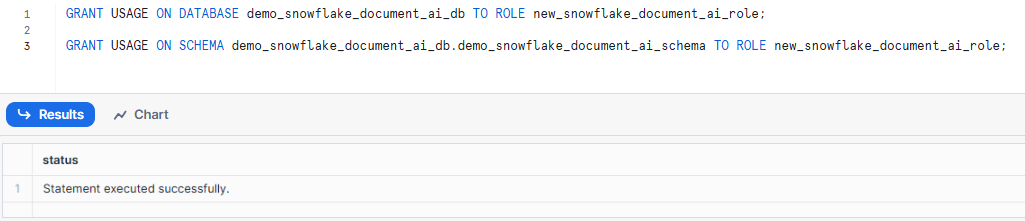 Granting Custom Role to Databse and Schema - Snowflake Document AI - Document AI - Snowflake Document AI - Snowflake Cortex - Snowflake AI - Snowflake Arctic - AI document processing - Unstructured Data - Unstructured Data Processing - Snowflake Stage - Snowflake Internal Stage - Snowflake Task - Snowflake Stream