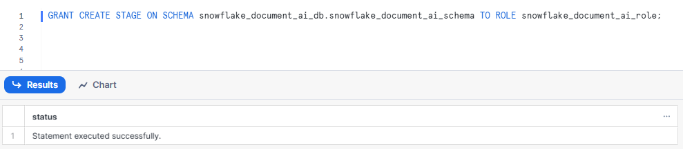 Granting Custom Role to Create a Stage  - Document AI - Snowflake Document AI - Snowflake Cortex - Snowflake AI - Snowflake Arctic - AI document processing - Unstructured Data - Unstructured Data Processing - Snowflake Stage - Snowflake Internal Stage - Snowflake Task - Snowflake Stream