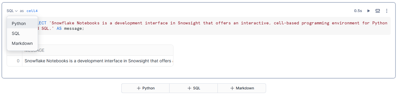 Interactive, Cell-Based Interface - Snowflake Notebooks - Snowflake Streamlit - Snowflake Snowpark - Snowpark Python - Data Visualization - Pandas Dataframe - Python API - Data Exploration