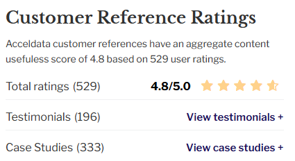 Acceldata Featured Customers ratings