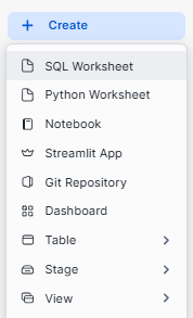 Creating Snowflake SQL Worksheet - Snowflake Copilot - Snowflake Cortex - Snowflake SQL - Snowflake Worksheet - SQL Worksheets - Snowflake Notebooks