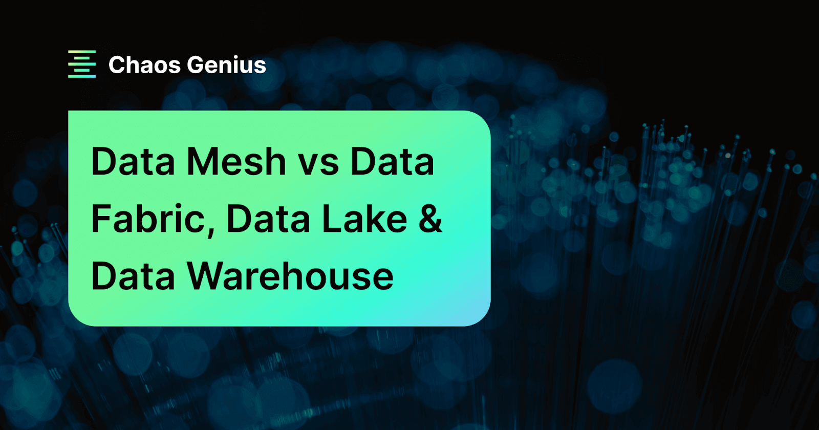 Data Mesh vs Data Fabric, Lake & Warehouse: A Comparison (2024)