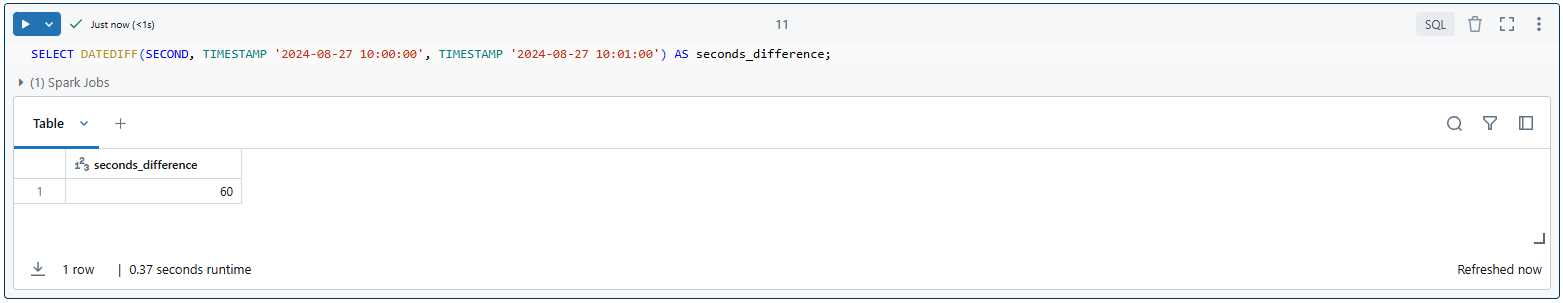 Calculate the difference in seconds using Databricks DATEDIFF - DATEDIFF - Databricks DATEDIFF - DATEDIFF in Databricks