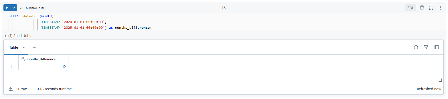 Calculate the difference in months using Databricks DATEDIFF - DATEDIFF - Databricks DATEDIFF - DATEDIFF in Databricks