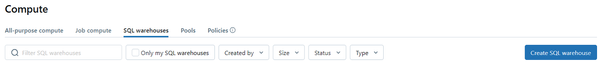 Create Databricks SQL warehouse - Databricks SQL Warehouse - SQL Warehouse - Databricks Serverless SQL - Databricks SQL Serverless - Databricks Serverless Compute - Databricks SQL Pro - Serverless Databricks SQL Warehouses - Pro Databricks SQL Warehouse - Classic Databricks SQL Warehouse