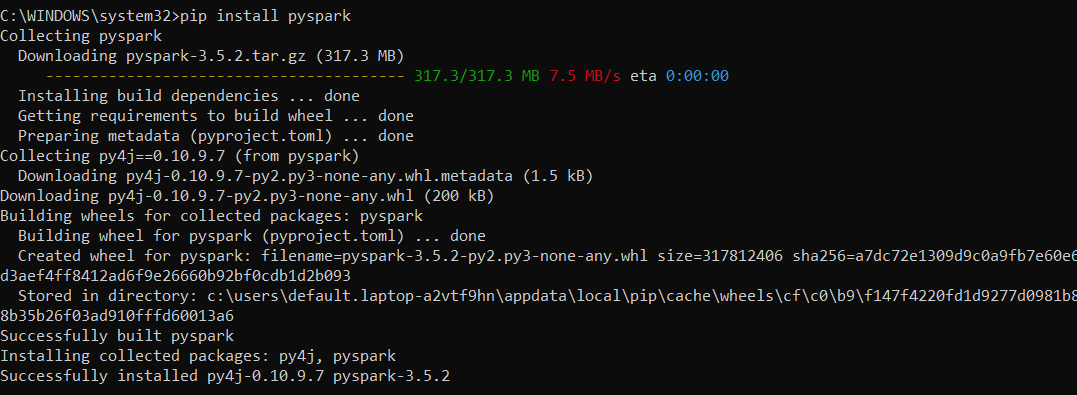 Installing PySpark on Windows using pip - PySpark - Spark with Python - Apache Spark with Python - PySpark tutorial - What is PySpark - What is PySpark Used for - Apache Spark in Python - PySpark Architecture - PySpark Architecture Diagram - Installing PySpark - Install PySpark on Windows - Install PySpark on MAC - PySpark DataFrames - Spark SQL - Spark SQL in Python - PySpark RDD - PySpark SparkSession - PySpark UDF - Data Analysis with PySpark