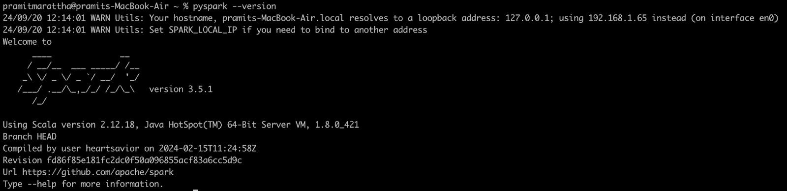 Verifying PySpark Installation - PySpark - Spark with Python - Apache Spark with Python - PySpark tutorial - What is PySpark - What is PySpark Used for - Apache Spark in Python - PySpark Architecture - PySpark Architecture Diagram - Installing PySpark - Install PySpark on Windows - Install PySpark on MAC - PySpark DataFrames - Spark SQL - Spark SQL in Python - PySpark RDD - PySpark SparkSession - PySpark UDF - Data Analysis with PySpark