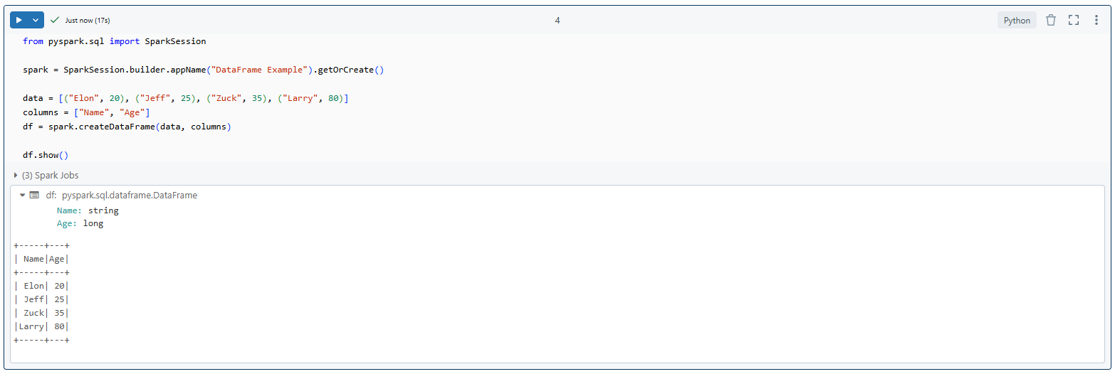 Creating and working with DataFrame - PySpark - Spark with Python - Apache Spark with Python - PySpark tutorial - What is PySpark - What is PySpark Used for - Apache Spark in Python - PySpark Architecture - PySpark Architecture Diagram - Installing PySpark - Install PySpark on Windows - Install PySpark on MAC - PySpark DataFrames - Spark SQL - Spark SQL in Python - PySpark RDD - PySpark SparkSession - PySpark UDF - Data Analysis with PySpark