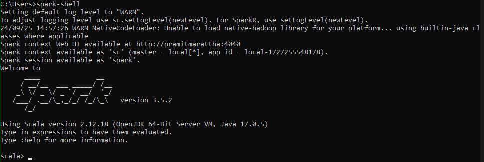 Verifying Spark with Scala installation - Apache Spark With Scala - Spark With Scala - Spark and Scala - Spark Scala Tutorial - Spark on Scala - Spark Architecture - Apache Spark Architecture - Spark Scala Architecture - Installing Apache Spark - Installing Spark on Mac - Installing Spark on Windows - Installing Spark on Linux - Scala Build Tool - SBT for Scala - SBT build - Data Analysis With Scala