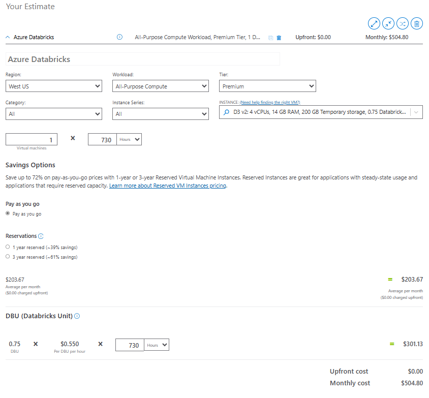 Official Azure Databricks Pricing Calculator - Databricks Pricing Calculator - Databricks Cost Calculator - Databricks Pricing - Databricks Cost - Databricks DBU - Databricks DBU Cost - Azure Databricks Pricing - Databricks AWS pricing - AWS Pricing - Google Cloud Pricing