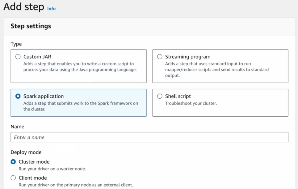 Adding Step to AWS EMR cluster - Apache Spark - AWS EMR - Spark on EMR - EMR with Spark - EMR Spark - EMR Spark Tutorial - AWS - ETL - Real-Time Streaming - Elastic MapReduce - AWS Elastic MapReduce - Apache Hadoop - EMR Architecture - AWS EMR Architecture - Apache Spark Architecture - Big Data Framework - EMRFS - EMR File System - HDFS - Hadoop HDFS - AWS IAM - AWS EC2 - Elastic Compute Cloud - AWS Spot Instances - AWS EKS - Elastic Kubernetes Service - AWS VPCs