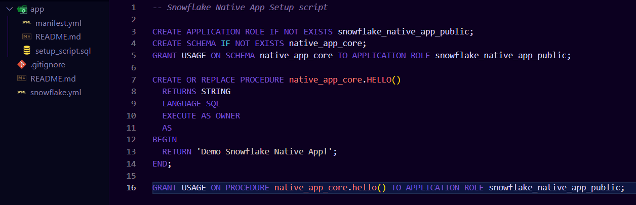 Writing the Snowflake Native Application Logic - Snowflake Native Applications - Snowflake Native App Framework - Snowflake Native Application Framework - Snowflake Apps - Snowflake Marketplace - Snowflake Data Marketplace - Snowflake Stored Procedures - Stored Procedures in Snowflake - UDFs - Snowflake UDFs - Snowflake Container Service - Snowflake Streamlit - Snowflake CLI - Visual Studio Code - Snowflake Data Sharing - Application Development - Snowflake Application Development - Snowflake App Marketplace - Snowflake Integration - App Monetization - Data Monetization - Data Sharing Platform - AWS Cloud - Azure Cloud - Google Cloud - Marketplace Listings