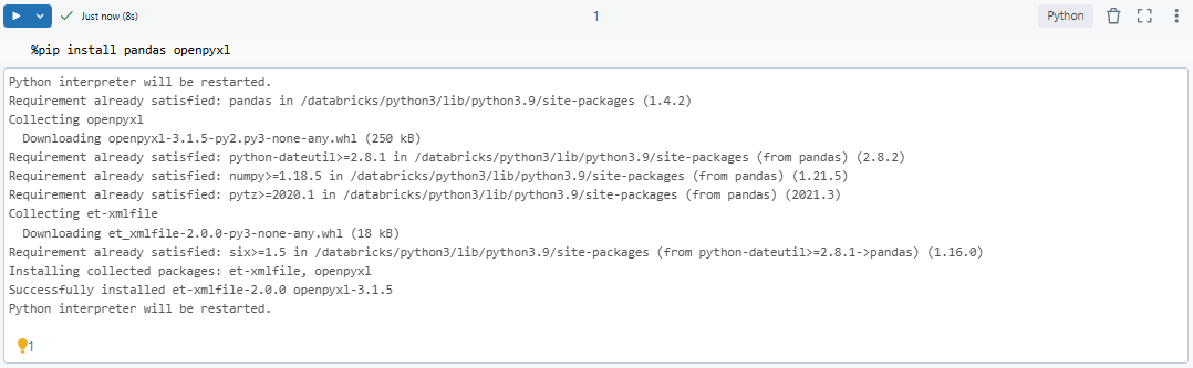 Installing and importing pandas and openpyxl library - Read Excel - Read Excel Files - Import Excel - Import Excel Files - Read Excel File in Databricks - Read Excel in Databricks - Databricks Excel - Excel to Databricks - Excel Data Import - Excel - Microsoft Excel - Excel File Formats - Spark Read Excel - com crealytics spark excel - Databricks Read Excel - com crealytics spark excel databricks - Databricks Notebook - Databricks Workspace - Databricks Integration - DataFrame - Spark DataFrame - PySpark DataFrame - Databricks DataFrame - Databricks Pandas - Databricks PySpark - openpyxl - openpyxl python - Data Ingestion - Ingest Data - Data Aggregation - Data Transformation