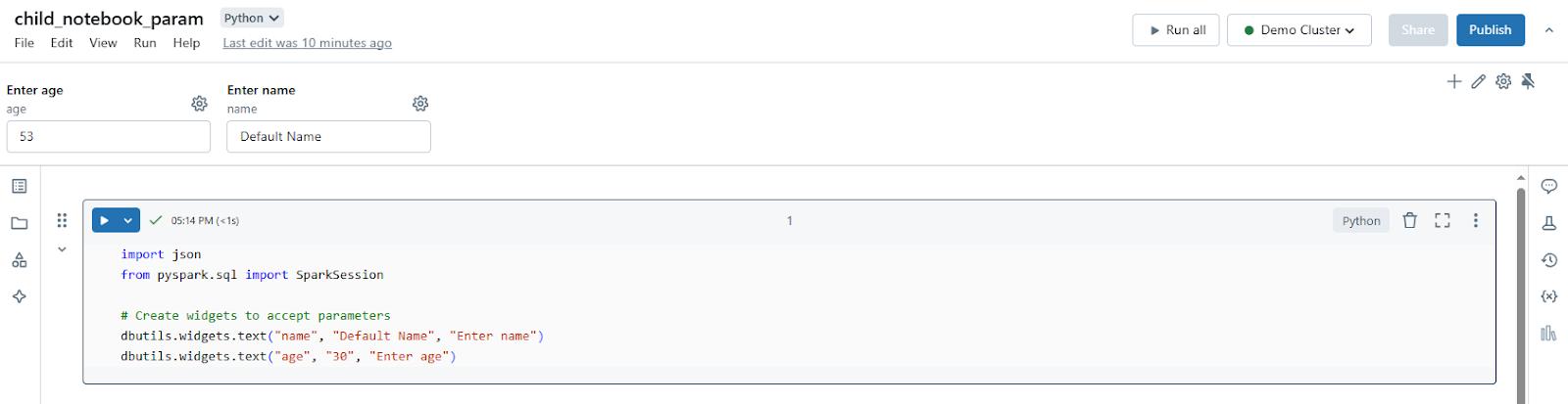 Creating a Databricks widget - Databricks Notebook - What is Databricks Notebook - Run Databricks Notebook From Another Notebook - Databricks run Command - Databricks Notebook run shell command - dbutils notebook run - dbutils notebook - Databricks Import Function from Another Notebook - Databricks Import from Another Notebook - Call Another Notebook in Databricks - Python Notebook - Databricks Python Notebook - Databricks Pass Parameters to Notebook - Databricks Parameters Notebook - Import Notebook - Databricks Import Notebook - Notebook Export - Databricks Export Notebook - Code Modularization - Databricks Python - Databricks Jobs - Databricks Library - Databricks Widget - Databricks Runtime - Databricks Workspace - Databricks Notebook Example