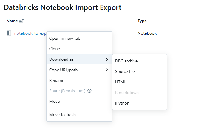 Downloading Databricks Notebooks as DBC archive - Databricks Notebook - What is Databricks Notebook - Run Databricks Notebook From Another Notebook - Databricks run Command - Databricks Notebook run shell command - dbutils notebook run - dbutils notebook - Databricks Import Function from Another Notebook - Databricks Import from Another Notebook - Call Another Notebook in Databricks - Python Notebook - Databricks Python Notebook - Databricks Pass Parameters to Notebook - Databricks Parameters Notebook - Import Notebook - Databricks Import Notebook - Notebook Export - Databricks Export Notebook - Code Modularization - Databricks Python - Databricks Jobs - Databricks Library - Databricks Widget - Databricks Runtime - Databricks Workspace - Databricks Notebook Example