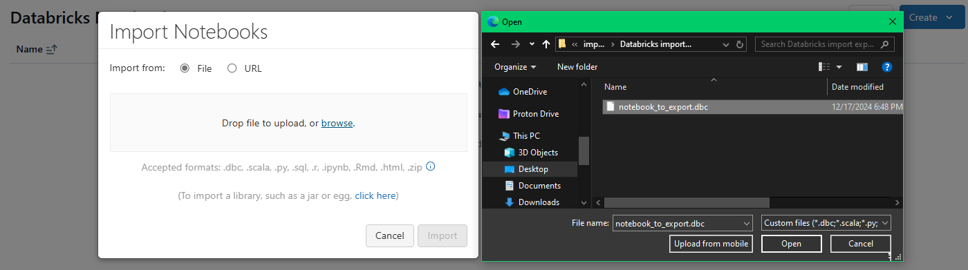 Navigating to Databricks workspace and importing the Databricks Notebook - Databricks Notebook - What is Databricks Notebook - Run Databricks Notebook From Another Notebook - Databricks run Command - Databricks Notebook run shell command - dbutils notebook run - dbutils notebook - Databricks Import Function from Another Notebook - Databricks Import from Another Notebook - Call Another Notebook in Databricks - Python Notebook - Databricks Python Notebook - Databricks Pass Parameters to Notebook - Databricks Parameters Notebook - Import Notebook - Databricks Import Notebook - Notebook Export - Databricks Export Notebook - Code Modularization - Databricks Python - Databricks Jobs - Databricks Library - Databricks Widget - Databricks Runtime - Databricks Workspace - Databricks Notebook Example