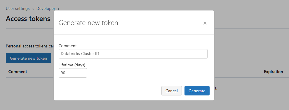 Generating Access token in Databricks - Databricks Cluster - Cluster in Databricks - Cluster ID - Databricks Cluster ID - Cluster ID in Databricks - Spark Configuration - Apache Spark Configuration - spark conf - spark conf get - Environment Variables - Databricks Environment Variables - Databricks Set Environment Variables - Databricks Notebook - Databricks CLI - Databricks REST API - Application Insights Telemetry - Cluster Node - Cluster URL - Cluster Details - dbutils - Databricks dbutils - dbutils in Databricks - Databricks Workspace - Databricks Workspace ID