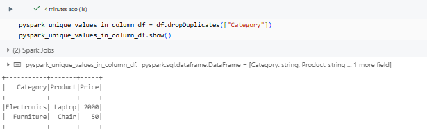 Extracting unique value based on a single column - PySpark - PySpark DataFrame - Create PySpark DataFrame - Databricks PySpark - PySpark in Databricks - Databricks and PySpark - PySpark Unique - PySpark Unique Values in Column - PySpark Get Unique Values in Column - PySpark Distinct - PySpark Distinct Values - PySpark Example - PySpark Count Unique - PySpark Count Unique Values in Column - PySpark Count Distinct - PySpark Count Distinct Values in Column - Count Distinct PySpark - Distinct Values - Distinct Values PySpark - PySpark Count Distinct Values - Unique Values - Unique Values Access - Unique Values DataFrame - Unique Values Pandas - Unique Values in a Column - Unique Values in PySpark - Unique Values PySpark - PySpark collect - collect PySpark - collect in PySpark - PySpark show - PySpark groupBy - PySpark orderBy - PySpark count - PySpark dropDuplicates - PySpark to Pandas - Pandas to PySpark DataFrame - Pandas DataFrame to PySpark DataFrame - PySpark DataFrame to Pandas - Pandas Distinct Values - Pandas Distinct Values in Column - Distinct Values Pandas - PySpark Architecture - PySpark Architecture Diagram - Databricks Compute - Databricks Notebook