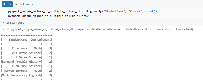 Finding PySpark unique value in multiple column - PySpark - PySpark DataFrame - Create PySpark DataFrame - Databricks PySpark - PySpark in Databricks - Databricks and PySpark - PySpark Unique - PySpark Unique Values in Column - PySpark Get Unique Values in Column - PySpark Distinct - PySpark Distinct Values - PySpark Example - PySpark Count Unique - PySpark Count Unique Values in Column - PySpark Count Distinct - PySpark Count Distinct Values in Column - Count Distinct PySpark - Distinct Values - Distinct Values PySpark - PySpark Count Distinct Values - Unique Values - Unique Values Access - Unique Values DataFrame - Unique Values Pandas - Unique Values in a Column - Unique Values in PySpark - Unique Values PySpark - PySpark collect - collect PySpark - collect in PySpark - PySpark show - PySpark groupBy - PySpark orderBy - PySpark count - PySpark dropDuplicates - PySpark to Pandas - Pandas to PySpark DataFrame - Pandas DataFrame to PySpark DataFrame - PySpark DataFrame to Pandas - Pandas Distinct Values - Pandas Distinct Values in Column - Distinct Values Pandas - PySpark Architecture - PySpark Architecture Diagram - Databricks Compute - Databricks Notebook