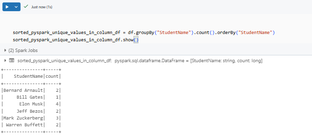 Sorting PySpark unique values - PySpark - PySpark DataFrame - Create PySpark DataFrame - Databricks PySpark - PySpark in Databricks - Databricks and PySpark - PySpark Unique - PySpark Unique Values in Column - PySpark Get Unique Values in Column - PySpark Distinct - PySpark Distinct Values - PySpark Example - PySpark Count Unique - PySpark Count Unique Values in Column - PySpark Count Distinct - PySpark Count Distinct Values in Column - Count Distinct PySpark - Distinct Values - Distinct Values PySpark - PySpark Count Distinct Values - Unique Values - Unique Values Access - Unique Values DataFrame - Unique Values Pandas - Unique Values in a Column - Unique Values in PySpark - Unique Values PySpark - PySpark collect - collect PySpark - collect in PySpark - PySpark show - PySpark groupBy - PySpark orderBy - PySpark count - PySpark dropDuplicates - PySpark to Pandas - Pandas to PySpark DataFrame - Pandas DataFrame to PySpark DataFrame - PySpark DataFrame to Pandas - Pandas Distinct Values - Pandas Distinct Values in Column - Distinct Values Pandas - PySpark Architecture - PySpark Architecture Diagram - Databricks Compute - Databricks Notebook