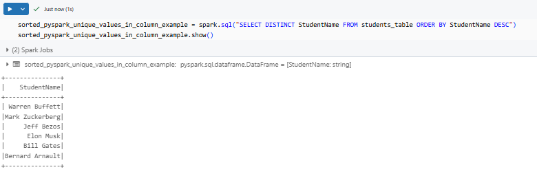 Finding and sorting PySpark unique values - PySpark - PySpark DataFrame - Create PySpark DataFrame - Databricks PySpark - PySpark in Databricks - Databricks and PySpark - PySpark Unique - PySpark Unique Values in Column - PySpark Get Unique Values in Column - PySpark Distinct - PySpark Distinct Values - PySpark Example - PySpark Count Unique - PySpark Count Unique Values in Column - PySpark Count Distinct - PySpark Count Distinct Values in Column - Count Distinct PySpark - Distinct Values - Distinct Values PySpark - PySpark Count Distinct Values - Unique Values - Unique Values Access - Unique Values DataFrame - Unique Values Pandas - Unique Values in a Column - Unique Values in PySpark - Unique Values PySpark - PySpark collect - collect PySpark - collect in PySpark - PySpark show - PySpark groupBy - PySpark orderBy - PySpark count - PySpark dropDuplicates - PySpark to Pandas - Pandas to PySpark DataFrame - Pandas DataFrame to PySpark DataFrame - PySpark DataFrame to Pandas - Pandas Distinct Values - Pandas Distinct Values in Column - Distinct Values Pandas - PySpark Architecture - PySpark Architecture Diagram - Databricks Compute - Databricks Notebook