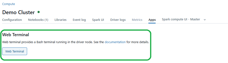 Launching Databricks Web Terminal in Databricks - Bash Script - Run Bash Script - Run Bash - Run Bash in Databricks - Bash in Databricks - Databricks Bash - Databricks Bash Commands - Bash File - Run Bash File - Databricks Magic Command - Databricks Notebook Magic Commands - Databricks Shell - Databricks %sh - Databricks sh Command - Databricks run shell command - Databricks Notebook Run Shell Command - Shell Script - run shell script - run sh file - dbutils - Databricks dbutils - dbutils in Databricks - Databricks init script - init scripts - dbfs - dbfs Databricks - Databricks dbfs - Databricks FileStore - Databricks Notebook - Databricks Compute